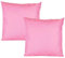 JACK 2er Set Outdoor Kissenhülle Kissenbezug 50x50cm Wasserfest Sitzkissen Lounge Kissen Garten Stuhl Lotus Effekt, Farbe:Rosa