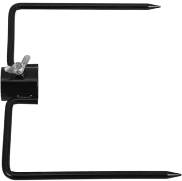 Toyvian Estabilizador de para Suelo de Hierro Resistente Base de Doble para Jardín y Exterior Soporte para Paraguas y Bandera de Resistente Intemperie y Fácil Instalación