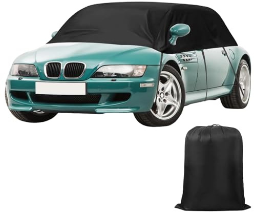 Mezza copertura per auto per BMW Z3 1995-2001, impermeabile, mezza copertura in tessuto Oxford 420D, con cinghia, per tutte le stagioni, protezione morbida per tettuccio per BMW Z3, protezione solare