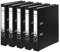 Original Falken 5er Pack PP-Color Kunststoff-Ordner. Made in Germany. 5 cm schmal DIN A4 schwarz Vegan Ringordner Aktenordner Briefordner Büroordner Plastikordner Schlitzordner