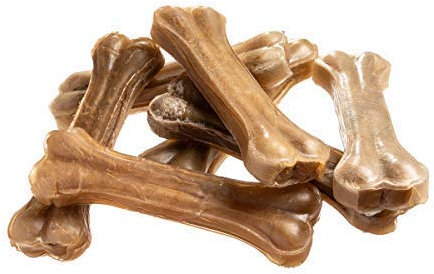 bontoy Hundekauknochen I 40 Stück x 17cm I Naturprodukt aus Reiner Rinderhaut I proteinreich und gut für die Kaumuskulatur ihres Hundes
