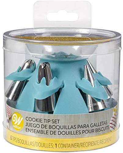 Wilton Cookie 2104-3861 - Set di beccucci in silicone, colore: Blu