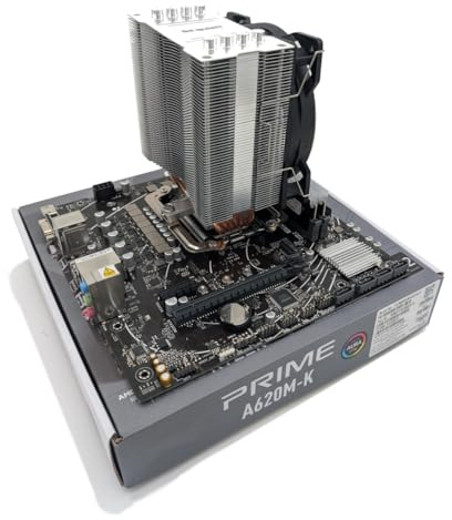 Ryzen 7 7800X3D 4.2Ghz (Turbo 5Ghz) 8 Core 16 Thread CPU, PRIME A620M-K Motherboard, BeQuiet Cooler & 32GB 6400Mhz RGB DDR5 RAM Pre-Built Bundle