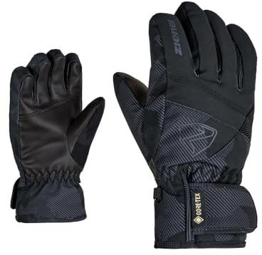 Ziener Kinder LEIF GTX Junior Ski-Handschuhe/Wintersport | Wasserdicht, Atmungsaktiv, Black.Gray Ink camo, 6