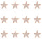 SUPERFINDINGS 12 broches Étoile en Alliage Pentagramme Or Rose Strass Badge Broche en Métal pour Robe Pull Écharpe Bérets Sac Décorations