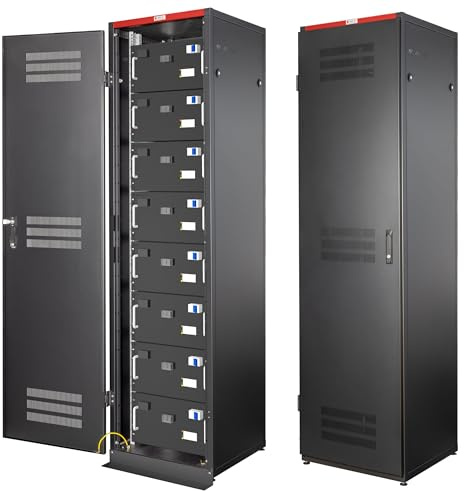 Techly Professional 369090 Armadio Rack 19 600x600 20U per Batterie Fotovoltaico Nero Nero