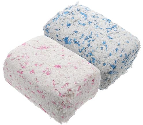 INOOMP Kleintierbettwäsche Hamsterbettwäsche Dekorpapier Baumwollpad-Material 2er-Pack