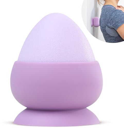 YANGTSUNG Triggerpunkt Drücker, Triggerpunkt Massagegerät Faszienball Massage Ball Fascia Fitness Ball mit Saugnapf für Muskelschmerzen und Spannungen der Rücken Nacken, Armme, Schulterter, Purple