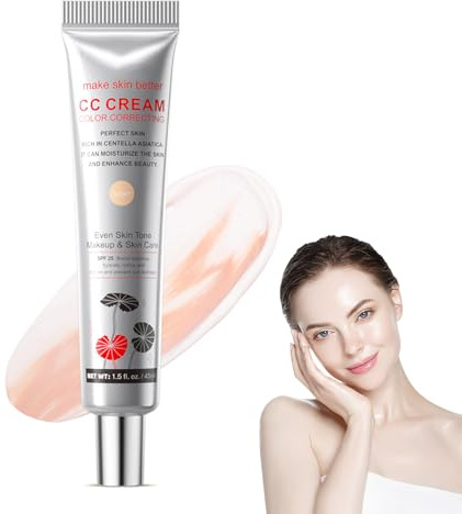 Corrector Premaquillaje Cc Cream Color Claro, Prebase Multiusos Para Premaquillaje, Corrector Hidratante,Crema Cc Mate Para Base De Maquillaje Hidratante
