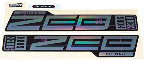 Sram RockShox Gabel Decalkit Gloss Rainbo-Folie Schwarz 27/29