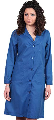 fratelliditalia.org Camice Donna Lavoro Alimentari Pulizie Scuola Made in Italy Vari Colori Colore Azzurro Taglia 44