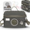 Heldenzimmer - Tonie Tasche für Toniebox mit Waschbär Grau - Sichere Tonie Tasche Transport in Toniebox Tasche für bis zu 10 Figuren und Zubehör (Grau)