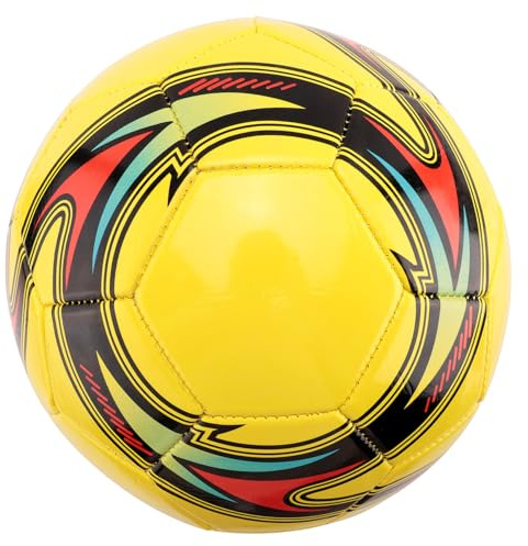 Happysnow Pelota de pie de Cuero de Tren tamaño 5 Tren Partido Pelota de pie Antideslizante Juego Interior y Exterior
