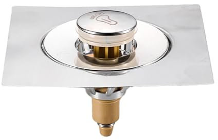 RGYBAO Colador de drenaje de suelo de pie, tipo rebote, drenaje de ducha, recogedor de pelo, colador para baño y ducha, fácil de usar