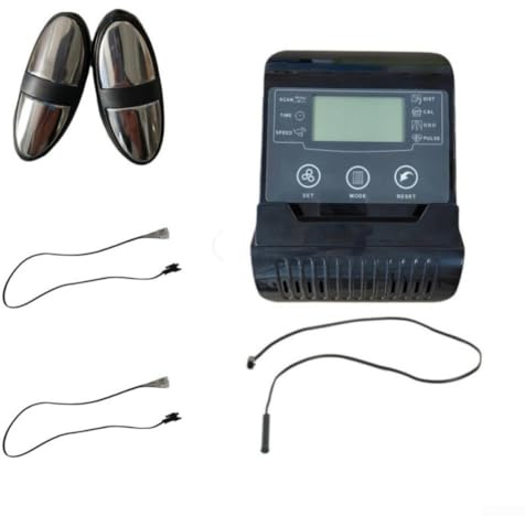 Contatore per cyclette con controllo magnetico e display elettronico con sensori di frequenza cardiaca compatibile con tapis roulant e macchine da passeggio