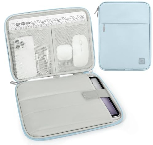 Dadanism 13 Pouces Housse Pochette Tablette Sac Protection, Bleu Laiteux | pour iPad Air 13 M4/M3, iPad Pro 13 M5, MacBook Neo 13, MacBook Air 13 M5/M4, Galaxy Tab S10+ Plus 12,4, Tab P12 12,7