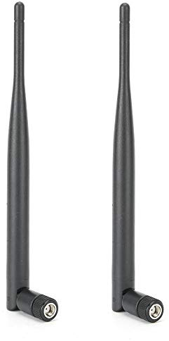 Antenna WIFI dual-band 2PCs, antenna per router ad alto guadagno 6DBI, connettore femmina SMA, antenne di rete per router Wi-Fi wireless e dispositivi di rete