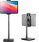 Tounee Tablet Stand for Desk with 360 Adjustable Holder Clamp Bracket, Height Adjustable Up to 21, Fits iPad Pro 12.9, Air Mini, Surface Pro, Portable Monitor, All 4.7-15.6 Phones, Tablet- Black