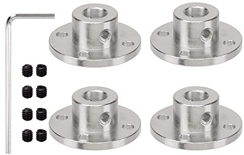 CENPEK 4 Pz 8mm Flangia Giunto Connettore Rigido Guida Modello Accoppiatore Accessori Albero Asse Raccordi per DIY RC Modello Motori