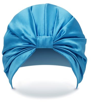 SILKE Hair Wrap - The Skye | 100% Luxurious Silk Hair Wrap | The Silk Bonnet Hair Turban that Protects & Repairs Damaged Hair | Sleep Cap Suitable for Frizzy, Curly, & Straight Hair Types