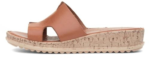Hush Puppies Female Eloise Mule Sandal, Tan, 5
