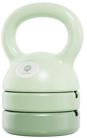 ZhaoCo Kettlebell für Frauen, Verstellbare Kettlebell-Gewichte 5 lbs, 8 lbs, 9 lbs, 12 lbs, Fitness für Ganzkörpertraining und Krafttraining zu Hause oder im Fitnessstudio (Grün)