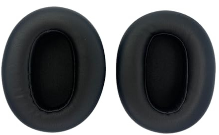 Coussinets d'oreille pour Sony WH-XB910N Casque, Oreillette de Remplacement pour Sony WHXB910N Casque, Cuir Souple (Noir)