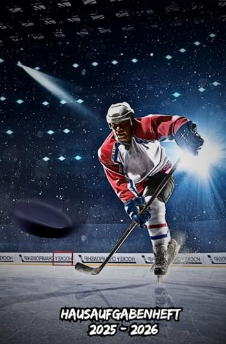 Hausaufgabenheft 2025 2026 Hockey: Wochenkalender mit zwei Seiten pro Woche, Schulplaner für Schüler (Grundschule, Mittelschule, Gymnasium, Universität)