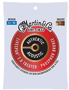 Martin Authentic Acoustic Guitar Strings - Lifespan 2.0 Treated