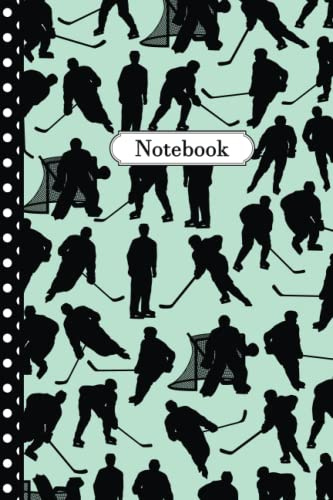 Ice Hockey Notebook: Pretty Ice Hockey Journal: 100 Pages (6x9) Ice Hockey Lined Notebook For Teens, Kids, Students, Girls, Adults, Teachers, School, Birthday Kids Writing Notes