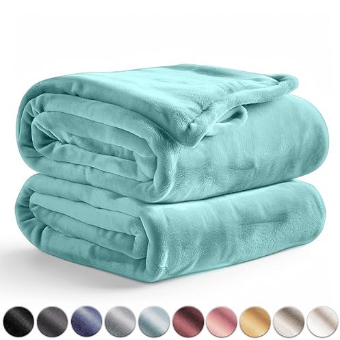 WALDSTERN Kuscheldecke flauschig weich - Wohndecke 150x200 cm, Fleecedecke, Decke für Sofa Couch, Sofadecke, Couchdecke, türkis