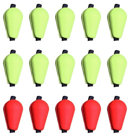 XMNIVATE 15 Pieces Fly Fishing Buoys, Drop Floats, Fly Fishing Strike Indicators, Fishing Buoys, Bite Indicators, Rapid Floats, Fishing Accessories
