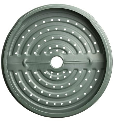 Elho Green Basics Komposter 200L Boden Platte - 100% Recyceltem Plastik - L 68.9 x B 69.9 x H 8.0 cm - Grün/Laubgrün