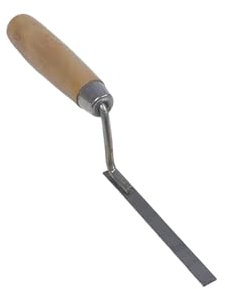 Truelle pointue pour brique - 1 cm - Truelle de mortier pour joints de ciment, pointeur de doigt - Truelle de brique pour pointage du mortier - Outils de carrelage pour maçonnerie, terrasse, ciment et
