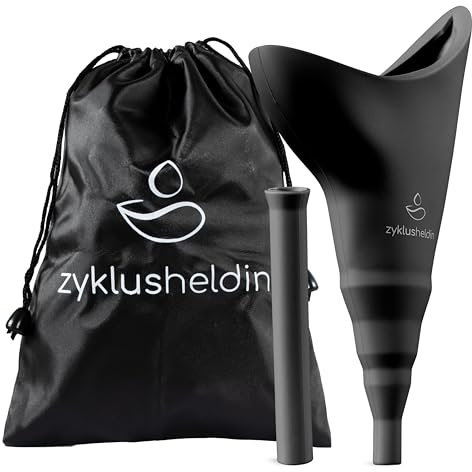 Zyklusheldin Urinella für Frauen 4-teiliges Set | Pinkelhilfe für Frauen für sicheres Urinieren im Stehen, ideal für Outdoor, Festival & öffentliche Toiletten | Urinal Frauen wiederverwendbar