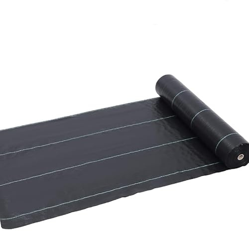 RBFGYIOP Tessuto barriera Anti-Erbacce qualità Superiore Resistente per Giardino Paesaggio 6,5 Piedi x 300 Piedi 3 Once Copertura Terreno Durevole ed Ecologica Controllo Superiore delle Erbacce