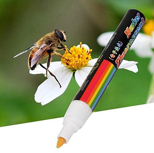 Marhynchus Strumento per L'apicoltura Pennarello Regina Ad Alta Copertura Ricco Durevole Lunga Durata Facile da Usare per Catturare L'ape Regina Pennarello per Corpo in Plastica 13,5 Cm (WHITE)