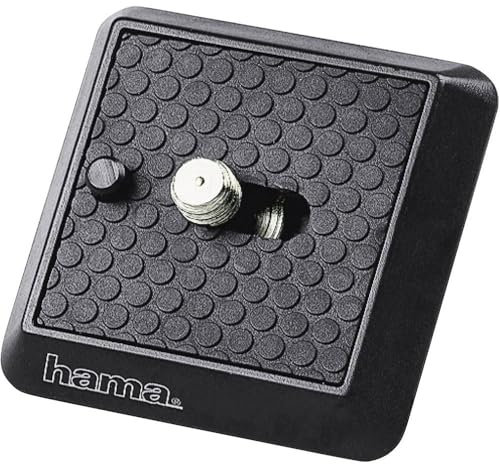 Hama Schnellkupplungsplatte (für Stative Gamma, A 1/4 Zoll Gewinde) Schwarz