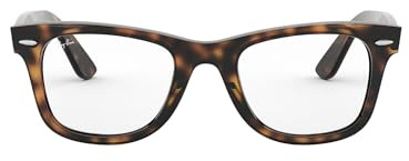 Ray-Ban Wayfarer Monturas de gafas, Rectangulares, 50, Havana