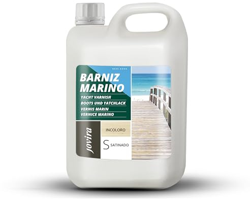 JOVIRA PINTURAS Barniz Marino al Agua. Especial resistencia en ambientes Marinos. (2 Litros, Satinado) H-16