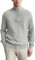 Marc O'Polo Herren Strickpullover mit Troyerkragen Regular Fit, Grau (Grey Melange), XL