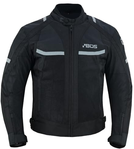Herren Motorradjacke,Textil Wasserdichte Biker Touring Jacke mit Protektoren für maximalen Schutz,Motorradjacke Herren Wasserdich (DE/NL/SE/PL, Alphanumerisch, S, Regular, Regular, BLACK)