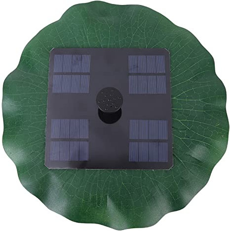 Cocoarm Pompe de Fontaine Solaire 6 Buses Pompe à Moteur sans Balais pour Baignoire Baignier Pond Decor avec un Panneau Solaire 8V Entretien sans Effort Durable