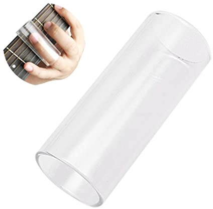 SOIMISS Glass Guitar Slide Medium Bottleneck for Guitar Standard Size Glass Slide for Professional and Beginner Guitarists