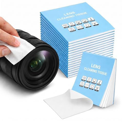 1000 hojas de papel de limpieza de lentes, paños de limpieza resistentes y sin pelusas para lentes de cámara, gafas, prismáticos, microscopios, telescopios, proyectores y superficies delicadas