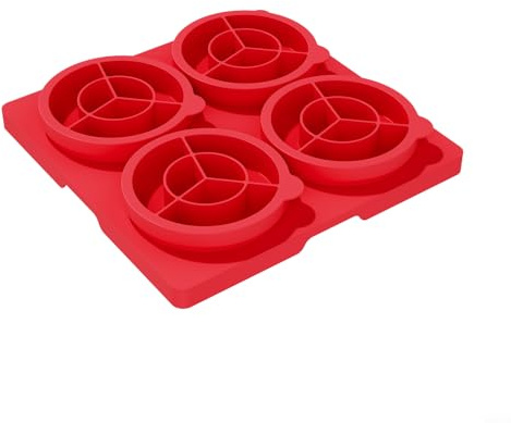 Presse à hamburger 4 en 1 et récipient de rangement – Machine à galettes en silicone avec revêtement antiadhésif, passe au lave-vaisselle, pour hamburgers homogènes d'un quart de livre, design
