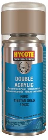 Hycote Double Acrylic Aerosol Car Spray Paint, Ford - Tibetan Gold, 150 ml