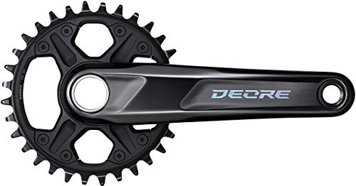 SHIMANO DEORE FC-M6130-1 12-Fach Kurbelgarnitur, Black, 175 mm