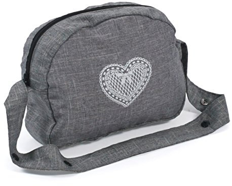 Bayer Chic 2000 853-76 Bayer Chic 2000-Wickeltasche für Puppen, Puppenwickeltasche, Puppenzubehör, Puppentasche, Jeans grau