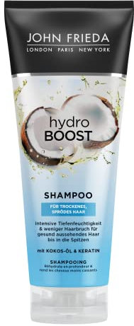 John Frieda Hydro Boost Shampoo - Inhalt: 250 ml - Haartyp: trocken, spröde - Intensive Tiefenfeuchtigkeit